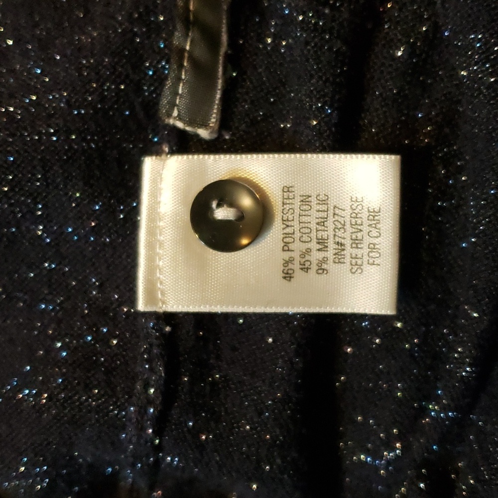 Simply Vera Vera Wang Cardigan Sweater Navy Blue Black Size XL - Picture 7 of 7